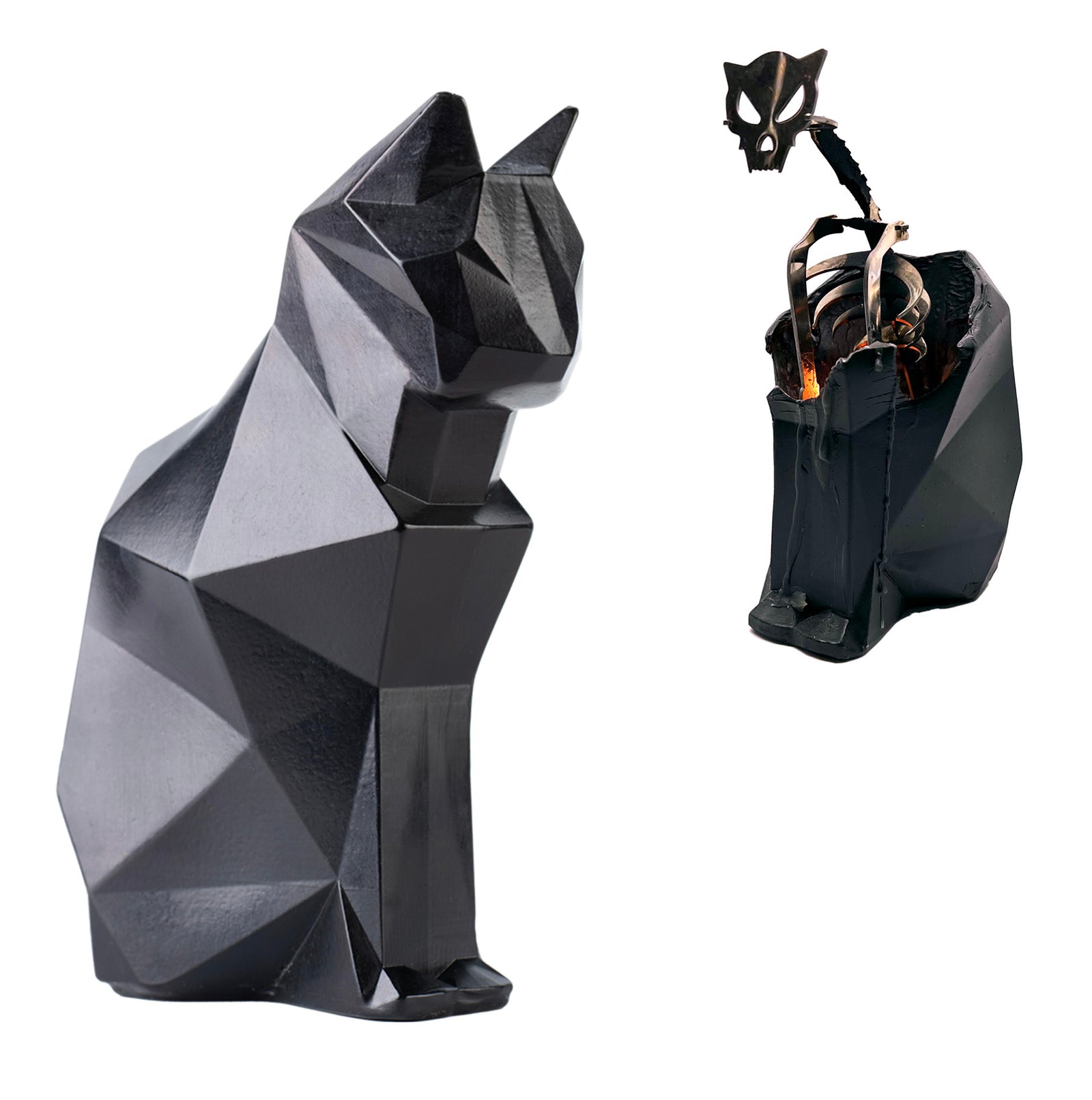 Loki Skeleton Cat Candle, a Touch of Elegance